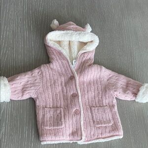 Baby gap girls Pink Hooded Baby sweater  with Ears